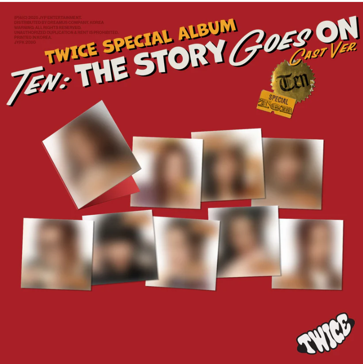 TWICE SPECIAL ALBUM "TEN: The Story Goes On" CAST ver. 9 versions random 