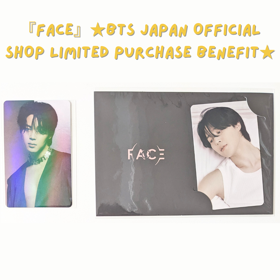 Face BTS Japan Official Shop Pre Order Photocard SET