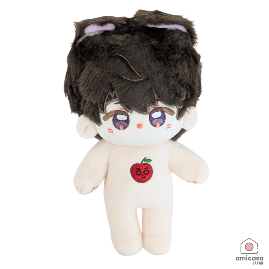 Type B – Brown Hair / Purple Eyes / Apple Design + Matching Acrylic Stand