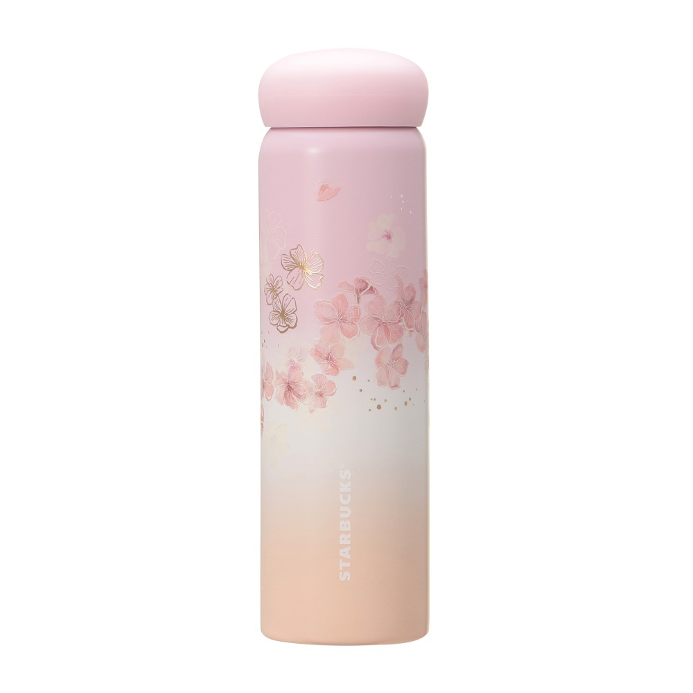 SAKURA2025 Stainless Steel Bottle Pale Pink Gradient 355ml