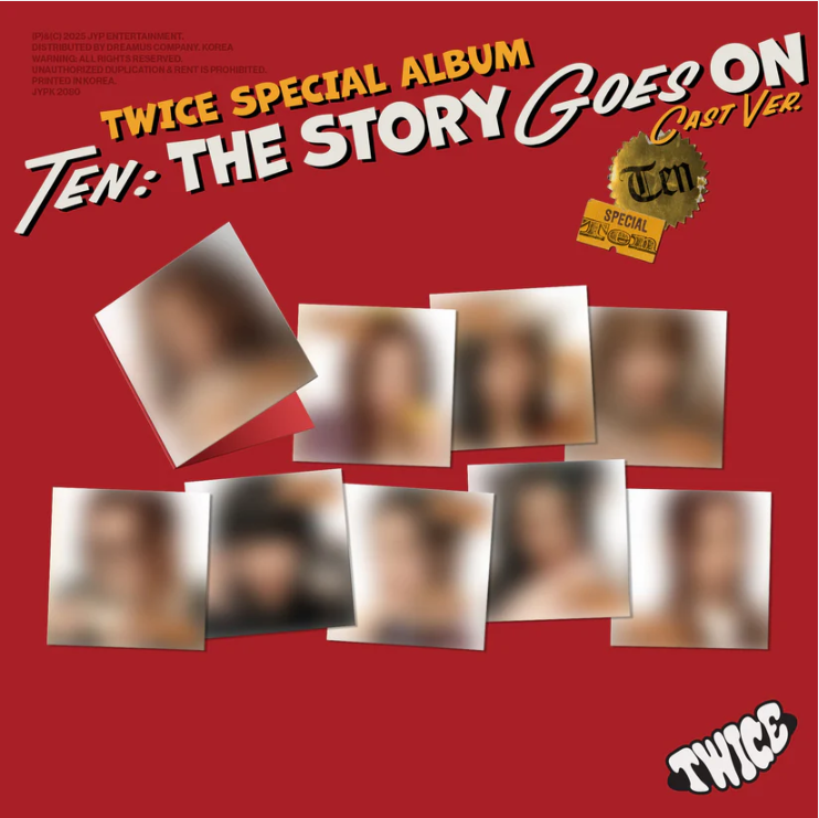 TWICE SPECIAL ALBUM "TEN: The Story Goes On" CAST ver. 9 Version Set 