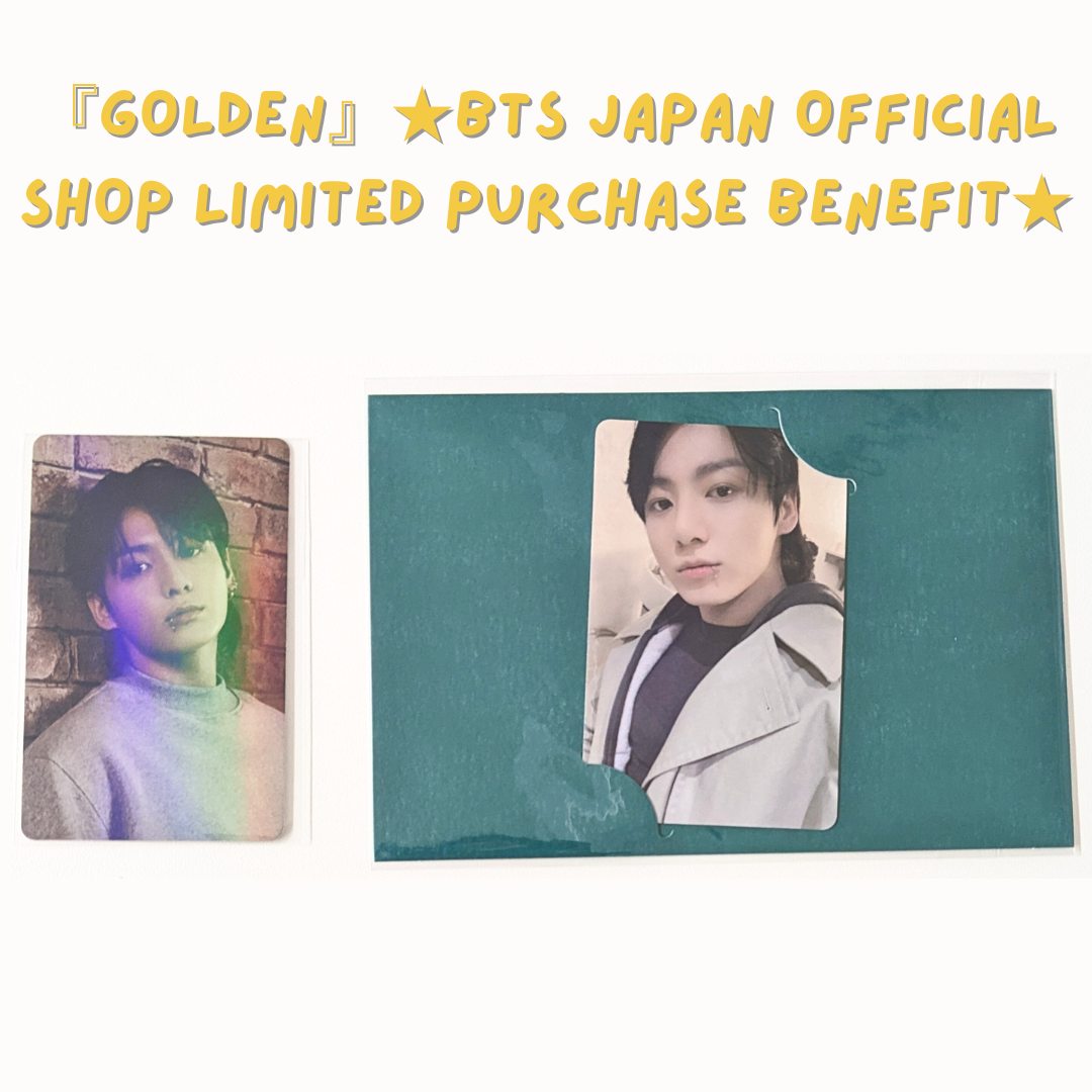 Golden - BTS Japan Official Shop Pre Order Photocard SET