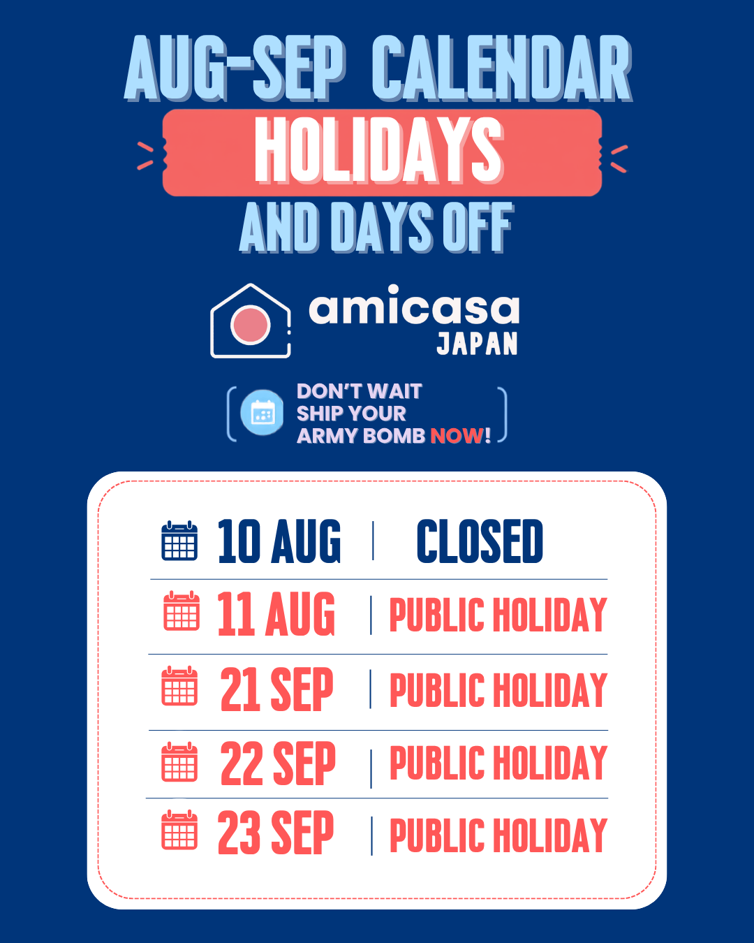 🚨 IMPORTANT NOTICE: AB SHIPMENTS FROM JAPAN